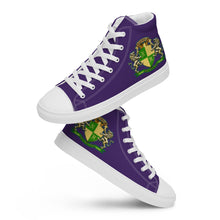 Load image into Gallery viewer, Men’s High Top Canvas Shoes (Crest)
