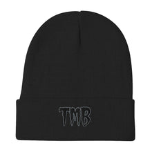 Load image into Gallery viewer, TMB Beanie ( Black Letters & Grey Outline )