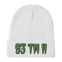 Load image into Gallery viewer, 93 TM 11 Beanie ( Green Letters & Black Outline )