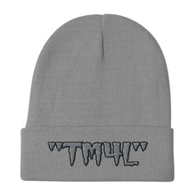 Load image into Gallery viewer, TM4L Beanie ( Grey Letters & Black Outline )