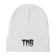 Load image into Gallery viewer, TMB Beanie ( Black Letters & White Outline )