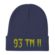 Load image into Gallery viewer, 93 TM 11 Beanie ( Yellow Letters & Blue Outline )