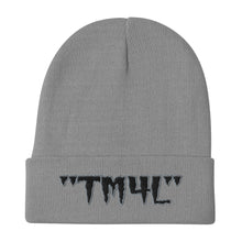 Load image into Gallery viewer, TM4L Beanie ( Black Letters & White Outline )