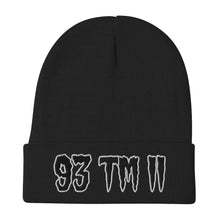Load image into Gallery viewer, 93 TM 11 Beanie ( Black Letters & White Outline )