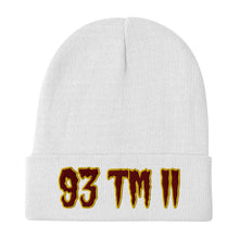 Load image into Gallery viewer, 93 TM 11 Beanie ( Burgundy Letters & Gold Outline )