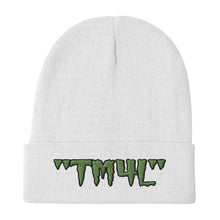 Load image into Gallery viewer, TM4L Beanie ( Green Letters & Black Outline )