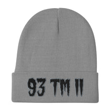 Load image into Gallery viewer, 93 TM 11 Beanie ( Black Letters & Grey Outline )