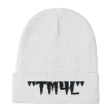 Load image into Gallery viewer, TM4L Beanie ( Black Letters & White Outline )