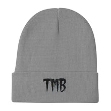 Load image into Gallery viewer, TMB Beanie ( Black Letters & Grey Outline )