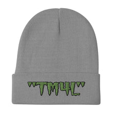 Load image into Gallery viewer, TM4L Beanie ( Green Letters & Black Outline )