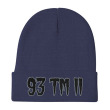 Load image into Gallery viewer, 93 TM 11 Beanie ( Black Letters & Grey Outline )