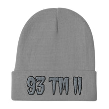 Load image into Gallery viewer, 93 TM 11 Beanie ( Grey Letters & Black Outline )