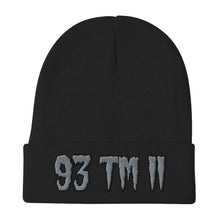 Load image into Gallery viewer, 93 TM 11 Beanie ( Grey Letters & Black Outline )