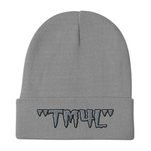 Load image into Gallery viewer, TM4L Beanie ( Grey Letters & Black Outline )