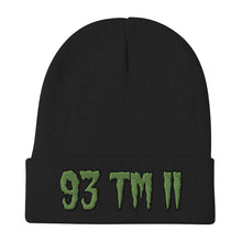 Load image into Gallery viewer, 93 TM 11 Beanie ( Green Letters & Black Outline )