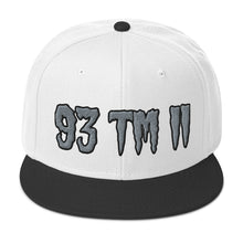 Load image into Gallery viewer, 93 TM 11 Snapback Hat ( Grey Letters & Black Outline )