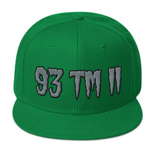 Load image into Gallery viewer, 93 TM 11 Snapback Hat ( Grey Letters & Black Outline )