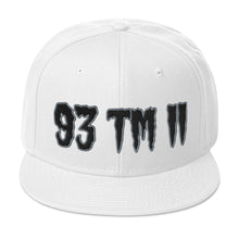 Load image into Gallery viewer, 93 TM 11 Snapback Hat ( Black Letters & Grey Outline )