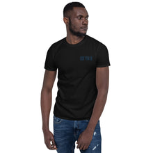 Load image into Gallery viewer, 93 TM 11 Softstyle T-Shirt ( Black Letters & Blue Outline )