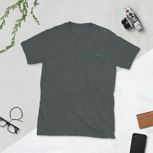 Load image into Gallery viewer, 93 TM 11 Softstyle T-Shirt ( Green Letters & Blue Outline )