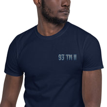 Load image into Gallery viewer, 93 TM 11 Softstyle T-Shirt ( Grey Letters & Blue Outline )