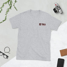 Load image into Gallery viewer, 93 TM 11 Softstyle T-Shirt ( Black Letters & Red Outline )