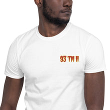Load image into Gallery viewer, 93 TM 11 Short-Sleeve T-Shirt ( Maroon Letters & Gold Outline )