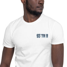 Load image into Gallery viewer, 93 TM 11 Softstyle T-Shirt ( Grey Letters & Blue Outline )