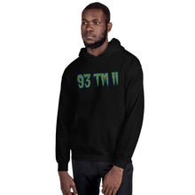 Load image into Gallery viewer, BIG 93 TM 11 Hoodie (Green Letters & Blue Outline)