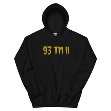 Load image into Gallery viewer, BIG 93 TM 11 Hoodie (Gold Letters & Black Outline)