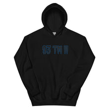Load image into Gallery viewer, BIG 93 TM 11 Hoodie (Black Letters & Blue Outline)