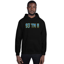 Load image into Gallery viewer, BIG 93 TM 11 Hoodie (Powder Blue Letters & Gold Outline)