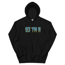 Load image into Gallery viewer, BIG 93 TM 11 Hoodie (Powder Blue Letters & Gold Outline)
