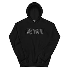 Load image into Gallery viewer, BIG 93 TM 11 Hoodie (Black Letters & White Outline)