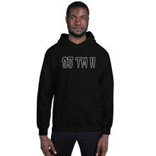 Load image into Gallery viewer, BIG 93 TM 11 Hoodie (Black Letters & White Outline)