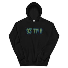 Load image into Gallery viewer, BIG 93 TM 11 Hoodie (Green Letters & Blue Outline)