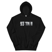 Load image into Gallery viewer, BIG 93 TM 11 Hoodie (White Letters & Grey Outline)