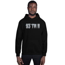 Load image into Gallery viewer, BIG 93 TM 11 Hoodie (Grey Letters & White Outline)