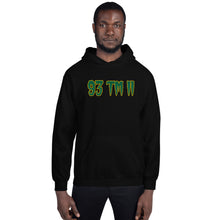 Load image into Gallery viewer, BIG 93 TM 11 Hoodie (Green Letters & Gold Outline)