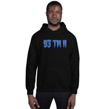 Load image into Gallery viewer, BIG 93 TM 11 Hoodie (Powder Blue Letters & Purple Outline)