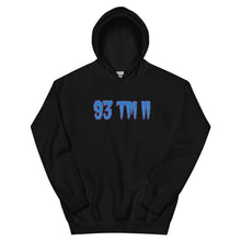Load image into Gallery viewer, BIG 93 TM 11 Hoodie (Powder Blue Letters & Purple Outline)