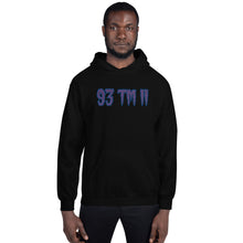 Load image into Gallery viewer, BIG 93 TM 11 Hoodie (Purple Letters & Blue Outline)