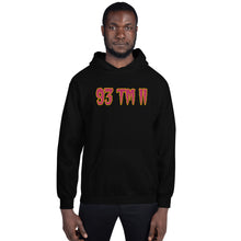 Load image into Gallery viewer, BIG 93 TM 11 Hoodie (Pink Letters & Gold Outline)
