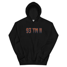 Load image into Gallery viewer, BIG 93 TM 11 Hoodie (Orange Letters & Blue Outline)