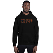 Load image into Gallery viewer, BIG 93 TM 11 Hoodie (Black Letters & Orange Outline)