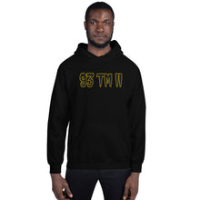 Load image into Gallery viewer, BIG 93 TM 11 Hoodie (Black Letters & Gold Outline)