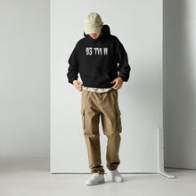 Load image into Gallery viewer, BIG 93 TM 11 Hoodie (White Letters & Grey Outline)