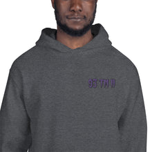 Load image into Gallery viewer, Small 93 TM 11 Hoodie ( Purple Letters & Black Outline )