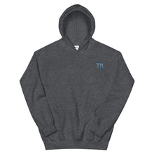 Load image into Gallery viewer, TM Hoodie ( Grey Letters & Blue Outline )