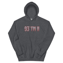 Load image into Gallery viewer, BIG 93 TM 11 Hoodie (Grey Letters & Red Outline)